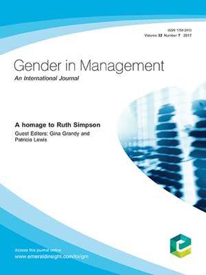 cover image of Gender in Management: An International Journal, Volume 32, Number 7